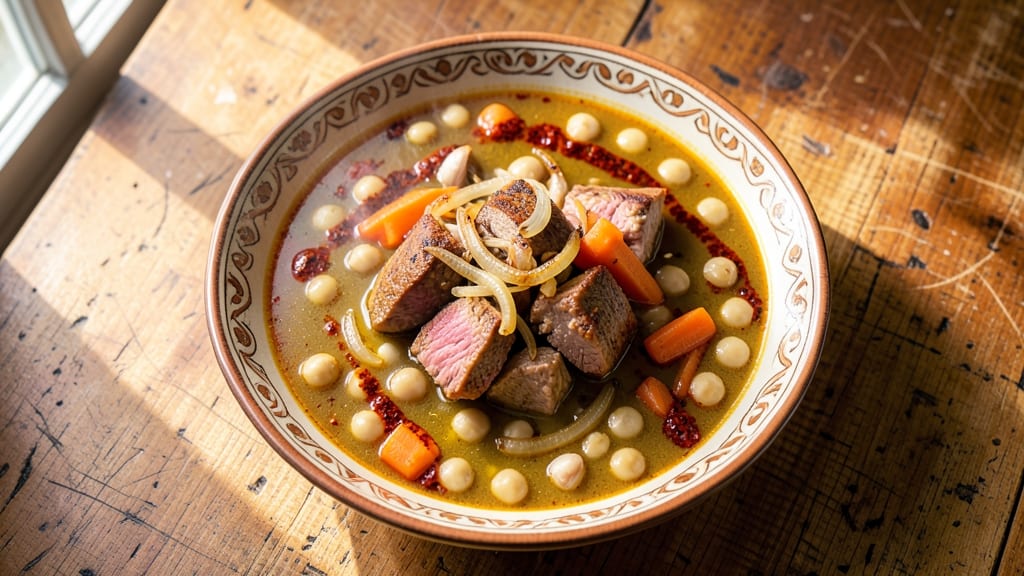 Algerian Soup Recipe: Harissa-Spiced Chickpea and Lamb Stew