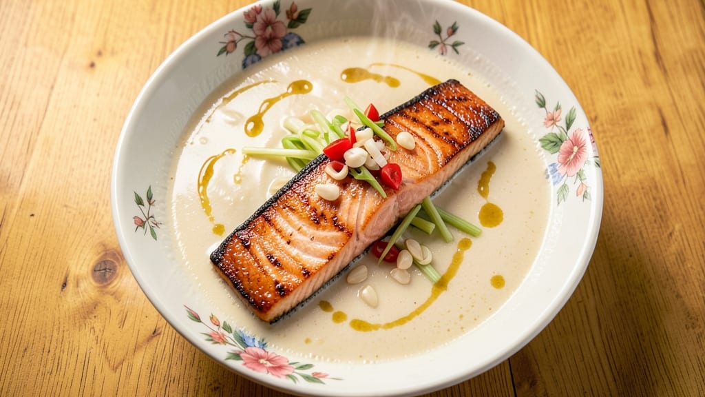 Asian Salmon Soup Recipe: Fragrant Ginger-Lime Broth with Silky Fish