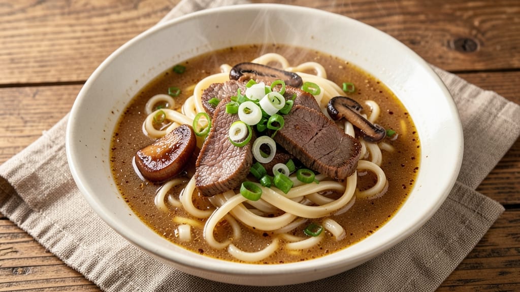Beef Udon Miso Soup Recipe: Umami-Rich Broth with Silky Noodles