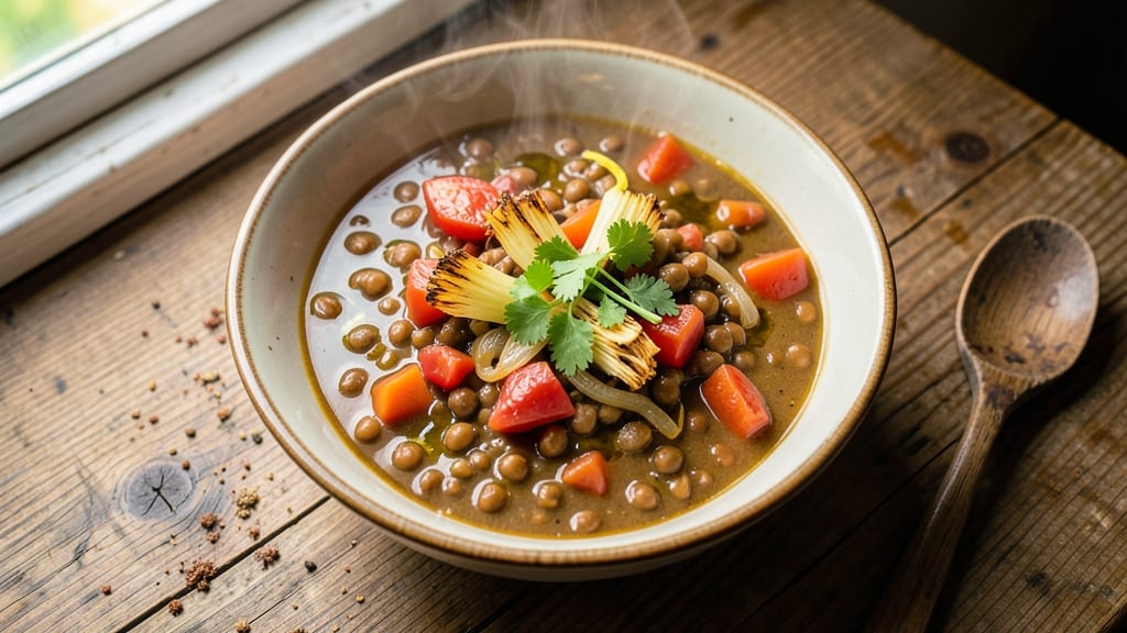Afghan Lentil Soup Recipe: Warm Spice and Celery Crown Crunch Harmony