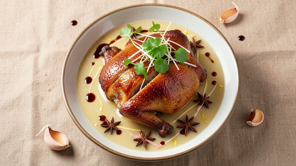 Asian Duck Soup Recipe: Star-Anise Infused Broth With Silky Duck Shreds