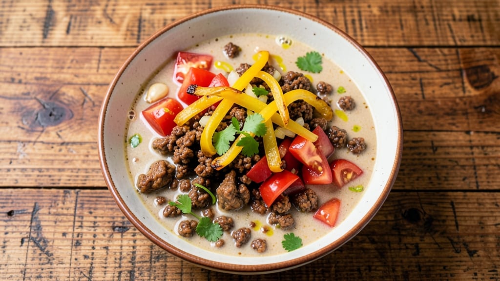 Beanless Taco Soup Recipe: Spiced Tomato Base Without Beans