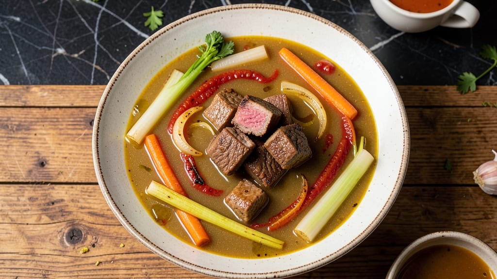 Martha Stewart's Beef Soup Recipe: Slow-Simmered Depth With Celery Crown Crunch