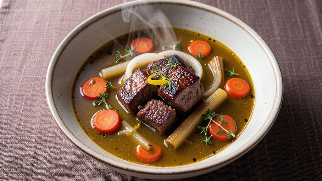 Black Angus Restaurant Steak Soup Recipe: Deep-Rich Broth With Tender Meat Chunks