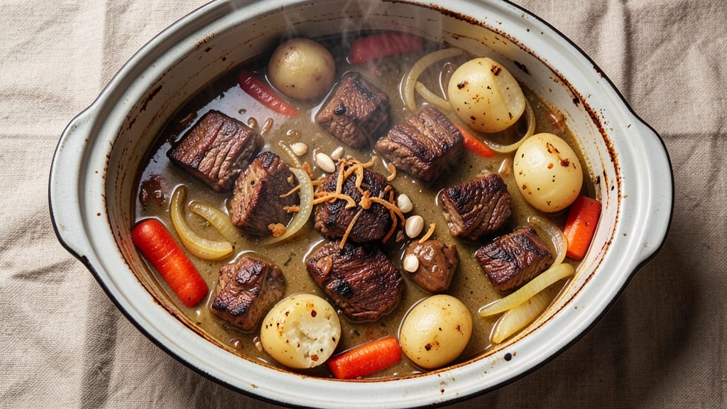 Beef Stew Slow Cooker Recipe With Onion Soup Mix: Deep Flavor, Tender Meat in One Pot