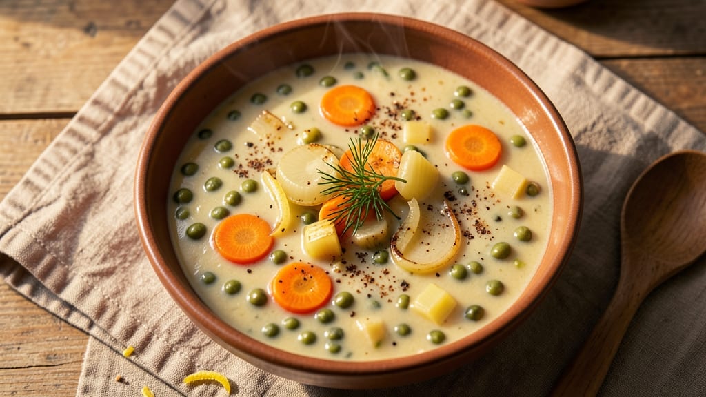 Award-Winning Split Pea Soup Recipe: Ham-Infused Depth With Celery Crown Crunch