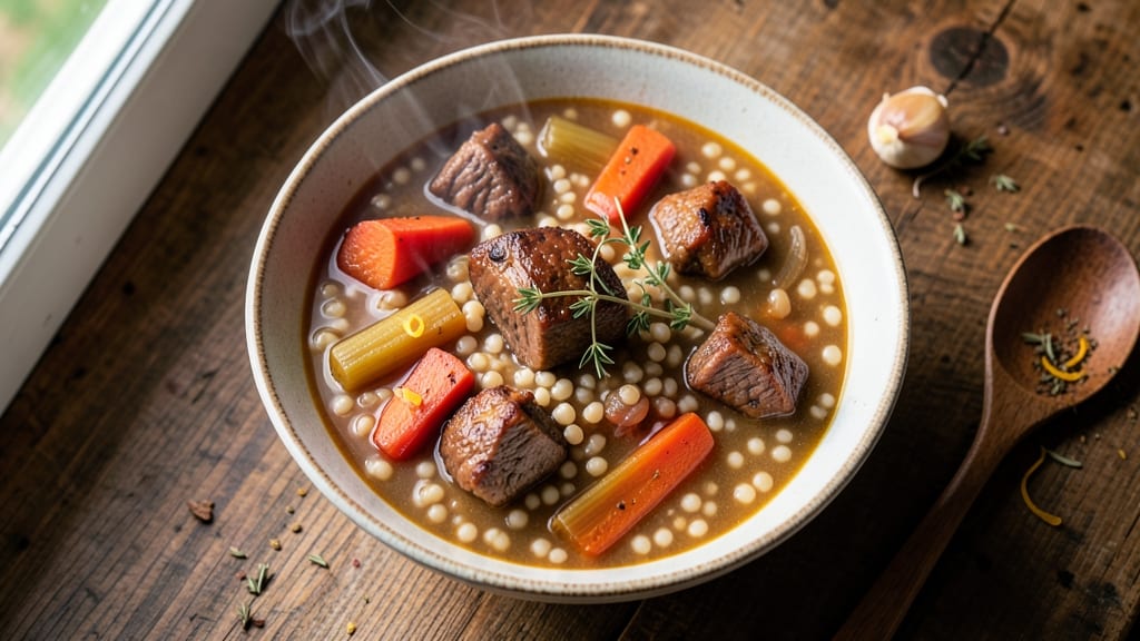 Beef Pearl Barley Soup Recipe: Hearty One-Pot with Nutty Depth