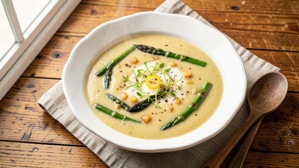Asparagus Soup With Milk Recipe: Silky Smoothness From Blended Greens