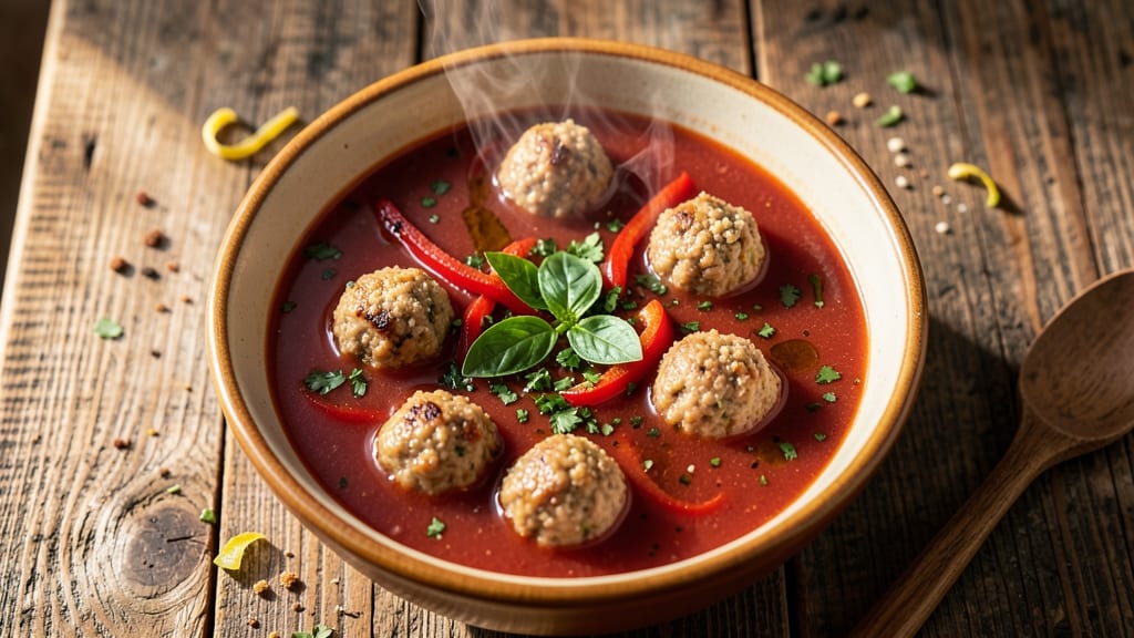Best Ever Albondigas Soup Recipe: Meatballs That Melt in Tomato-Basil Broth