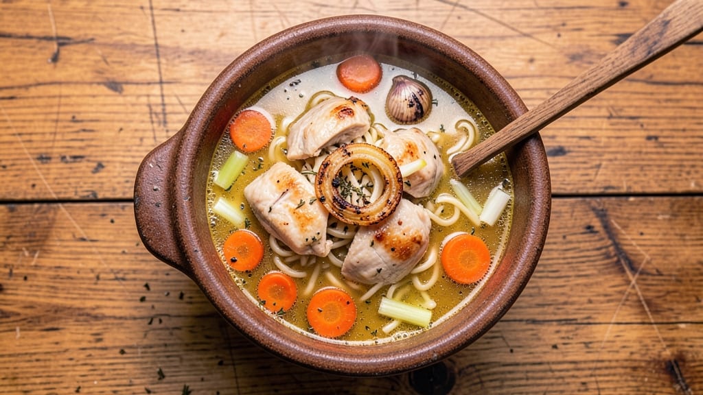 Bavarian Inn Chicken Noodle Soup Recipe: Homestyle Healing With Celery Crown Crunch