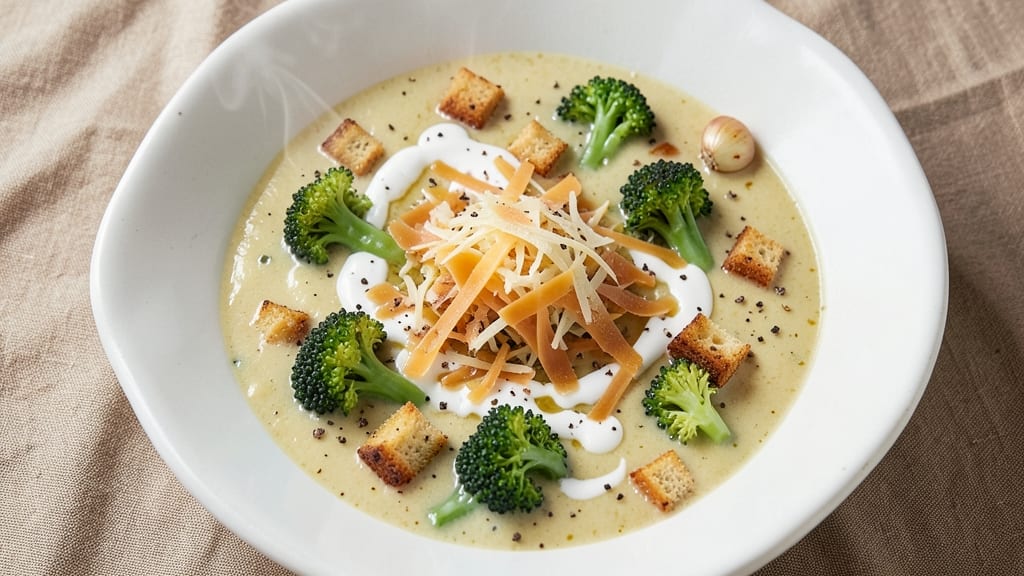 Best Broccoli Soup Recipe Pioneer Woman: Velvety Cheese Fondue With Crispy Bread Croutons