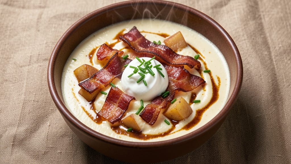 Betty Crocker Loaded Baked Potato Soup Recipe: Velvety Cream Cheese Base with Crispy Bacon Topping