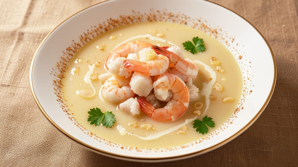 Best Recipe for Tasty Seafood Soup With Crab and Shrimp: Briny Sweetness in 35 Minutes
