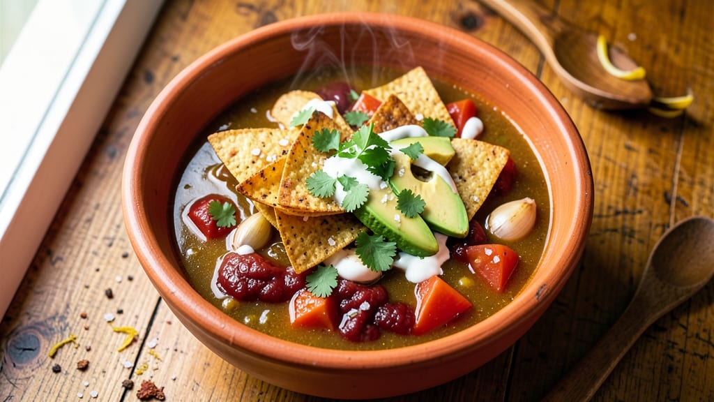 Award-Winning Tortilla Soup Recipe: Judges' Favorite With Crispy Celery Crowns