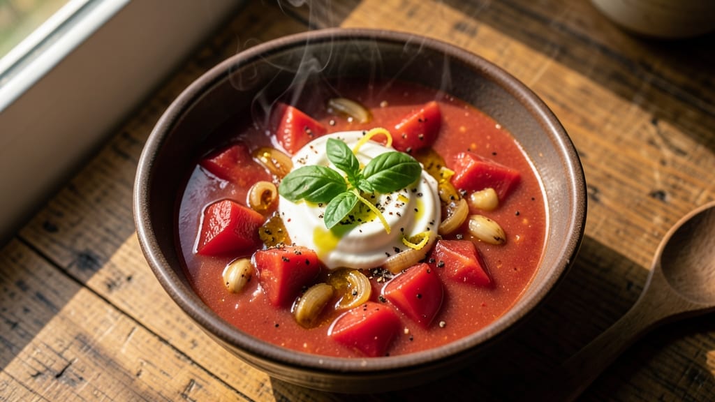 Chunky Tomato Soup Recipe with Fresh Tomatoes: Bright Garden Flavor in One Pot
