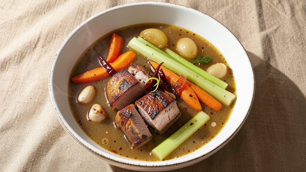 Abc Soup Recipe Pork: Smoky Chipotle Velout Meets Crispy Celery Crowns