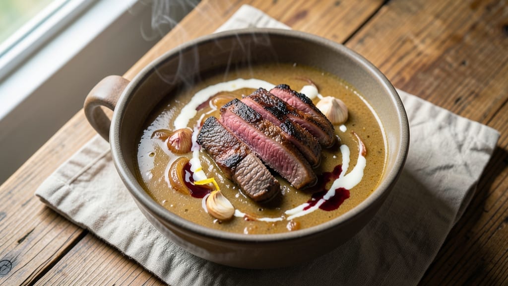 Beef Roast Onion Soup Recipe: Deep Umami Caramelized Onions Over Creamy Broth