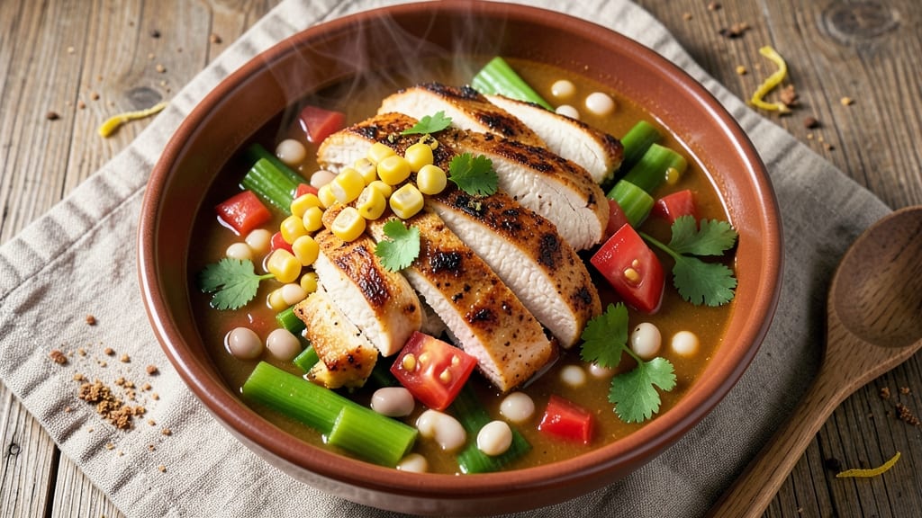 5 Can Chicken Tortilla Soup Recipe: Smoky Tomato Velout With Crunchy Celery Crowns