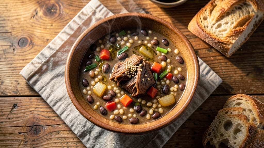 Beef Barley and Bean Soup Recipe: Hearty One-Pot Winter Nourishment