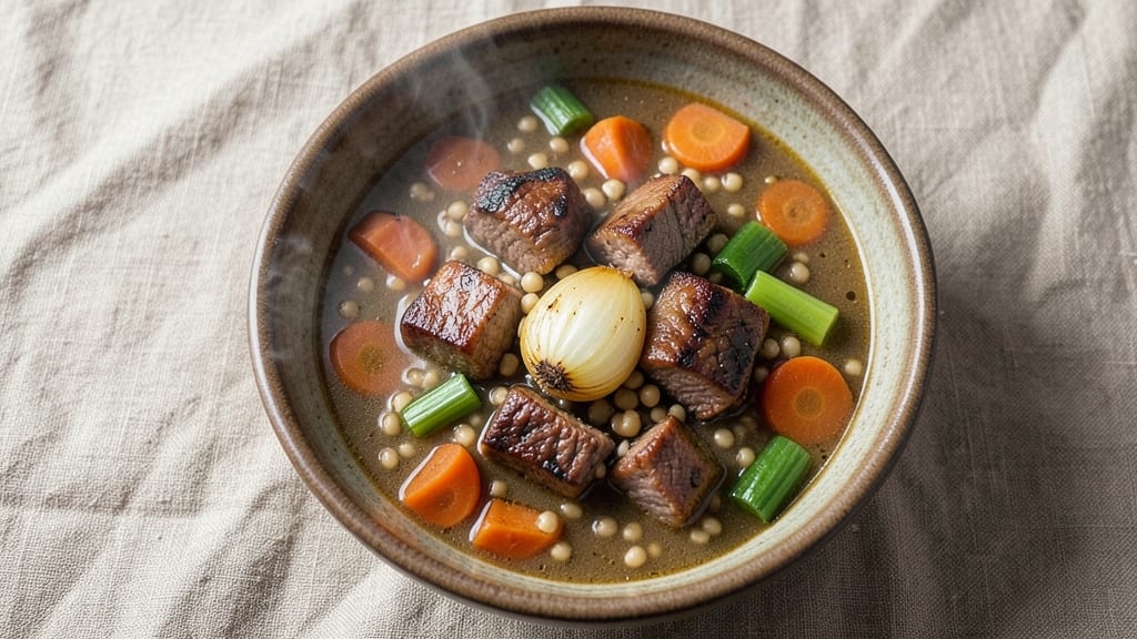 Beef and Barley Soup Recipe: Rachael Ray's Velvety Broth and Chewy Grains
