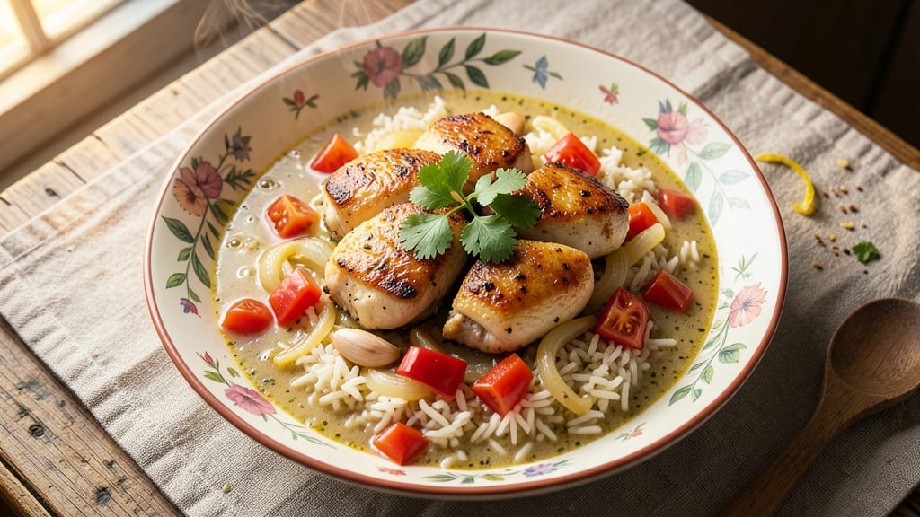Arroz Con Pollo Soup Recipe: Creamy Tomato Rice Simmered With Juicy Chicken