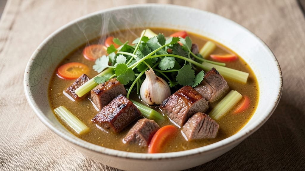 Beef Watercress Soup Recipe: Peppery Greens and Silky Beef Broth Harmony