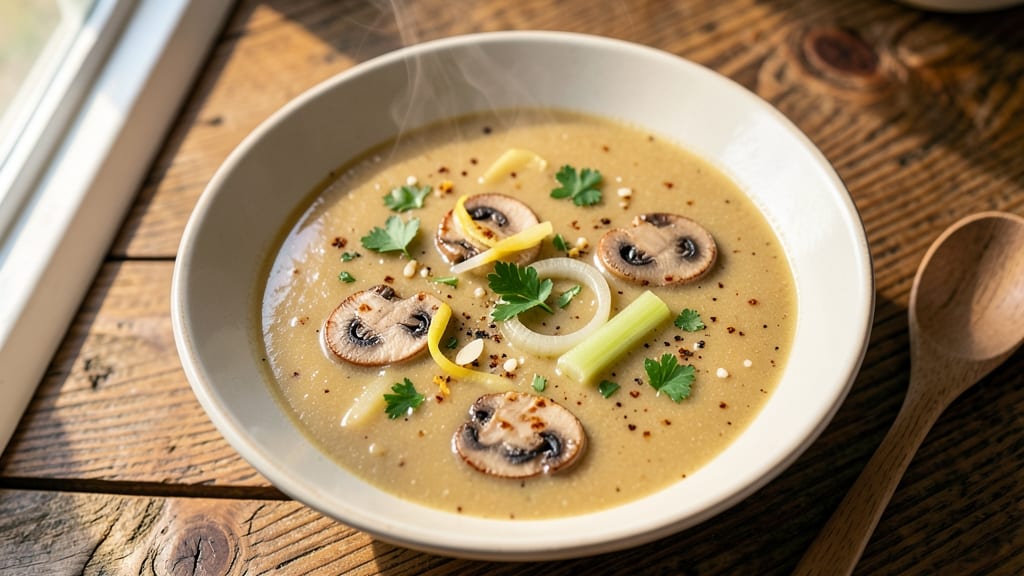 Barefoot Contessa Cream of Mushroom Soup Recipe: Velvety Richness With Herbed Celery Crowns