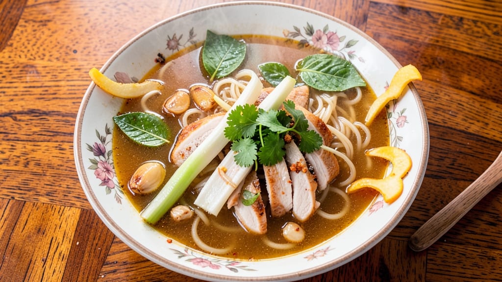 Authentic Thai Chicken Noodle Soup Recipe: Fragrant Lemongrass and Galangal Broth Magic