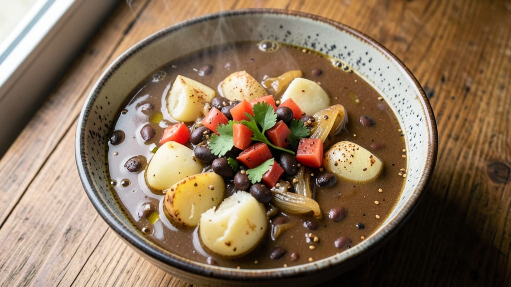 Black Bean and Potato Soup Recipe: Spiced Cumin and Smoky Paprika Depth
