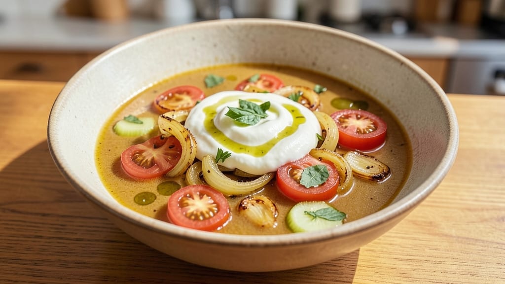 Barefoot Contessa Tomato Soup Recipe: Celery Crown Crunch Over Creamy Velout