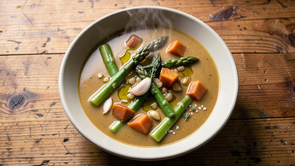 Asparagus Sweet Potato Soup Recipe: Roasted Veggie Depth Meets Creamy Velouté