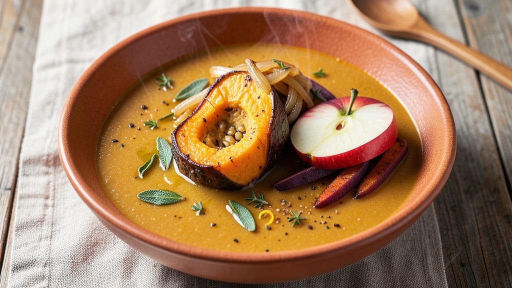 Acorn Squash and Apple Soup Recipe: Spiced Roast Sweetness in One Pot