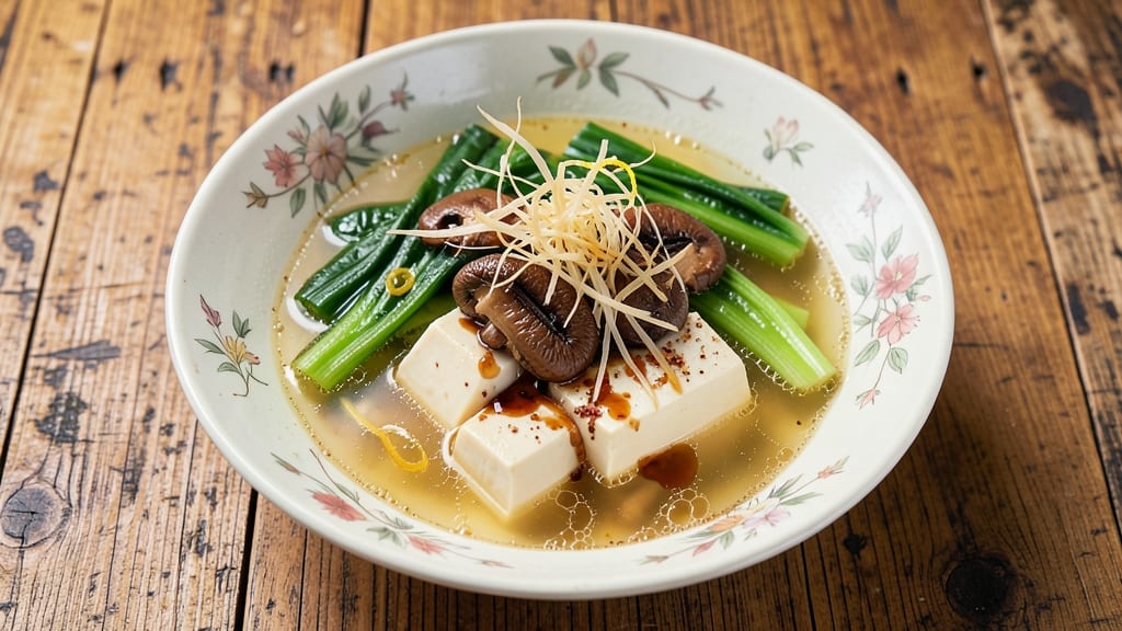 Asian Greens Soup Recipe: Fragrant Ginger-Shiitake Infusion in 25 Minutes