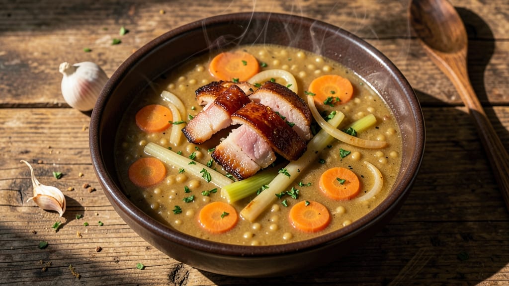 Andersen's Pea Soup Recipe with Ham: Smoky Ham-Infused Velvety Richness