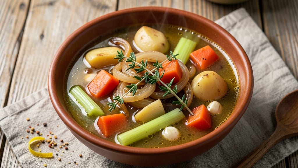 Award-Winning Vegetable Soup Recipe: Celery Crown Crunch Meets Velvety Herb Broth